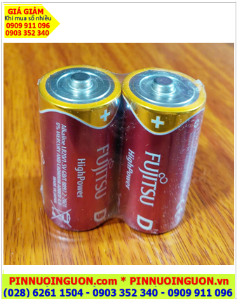 Fujitsu LR20F(2S), Pin nuôi nguồn Fujitsu LR20F(2S) Alkaline 1.5v, Xuất xứ NHẬT 